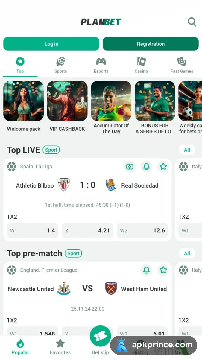 Planbet screenshot 1