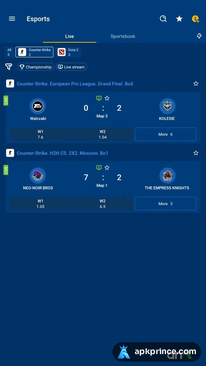 MostBet screenshot 5