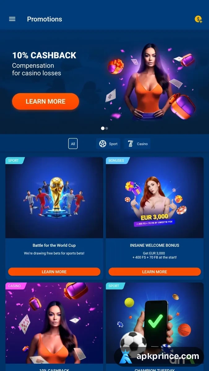 MostBet screenshot 3