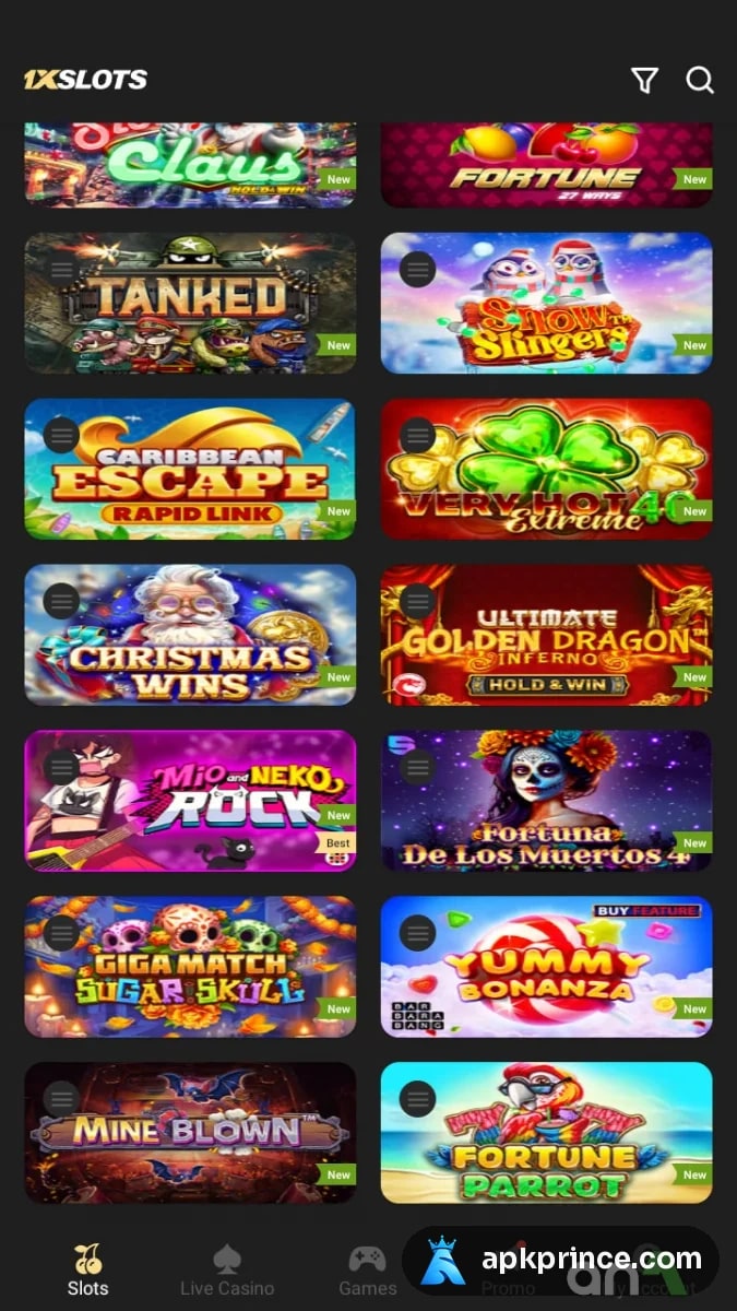 1xSlots screenshot 3
