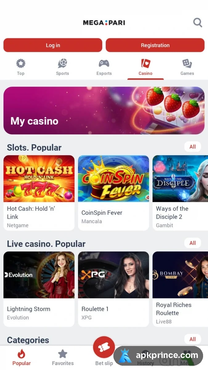 Megapari screenshot 2