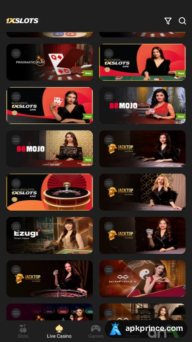 1xSlots screenshot 1