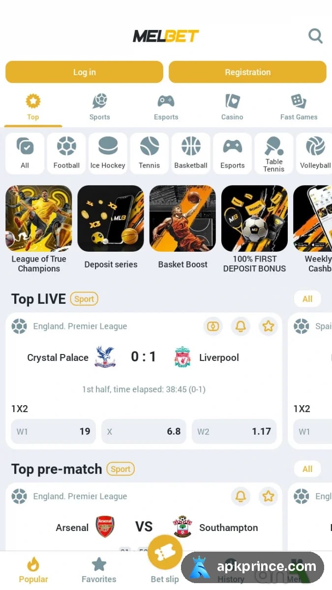 MelBet screenshot 1